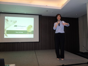 Ms. Natalie Teng, GM Schippers Philippines, Inc. gives the introductory remarks.