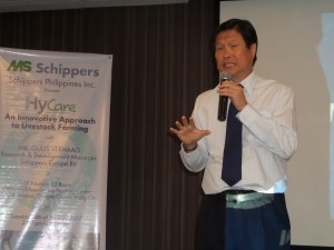 Mr. Jimmy N. Chua, President of INFARMCO Group, gives the closing remarks.