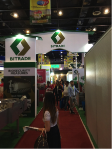 At the gargantuan Bitrade booth, a member of the IFC group of companies.